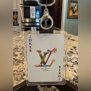 Authentic Louis Vuitton Playing Card Keychain or Accessory - JOKER